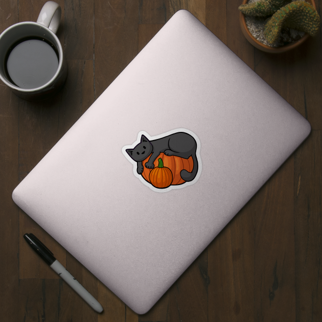 Pumpkin Cat by Doodlecats 